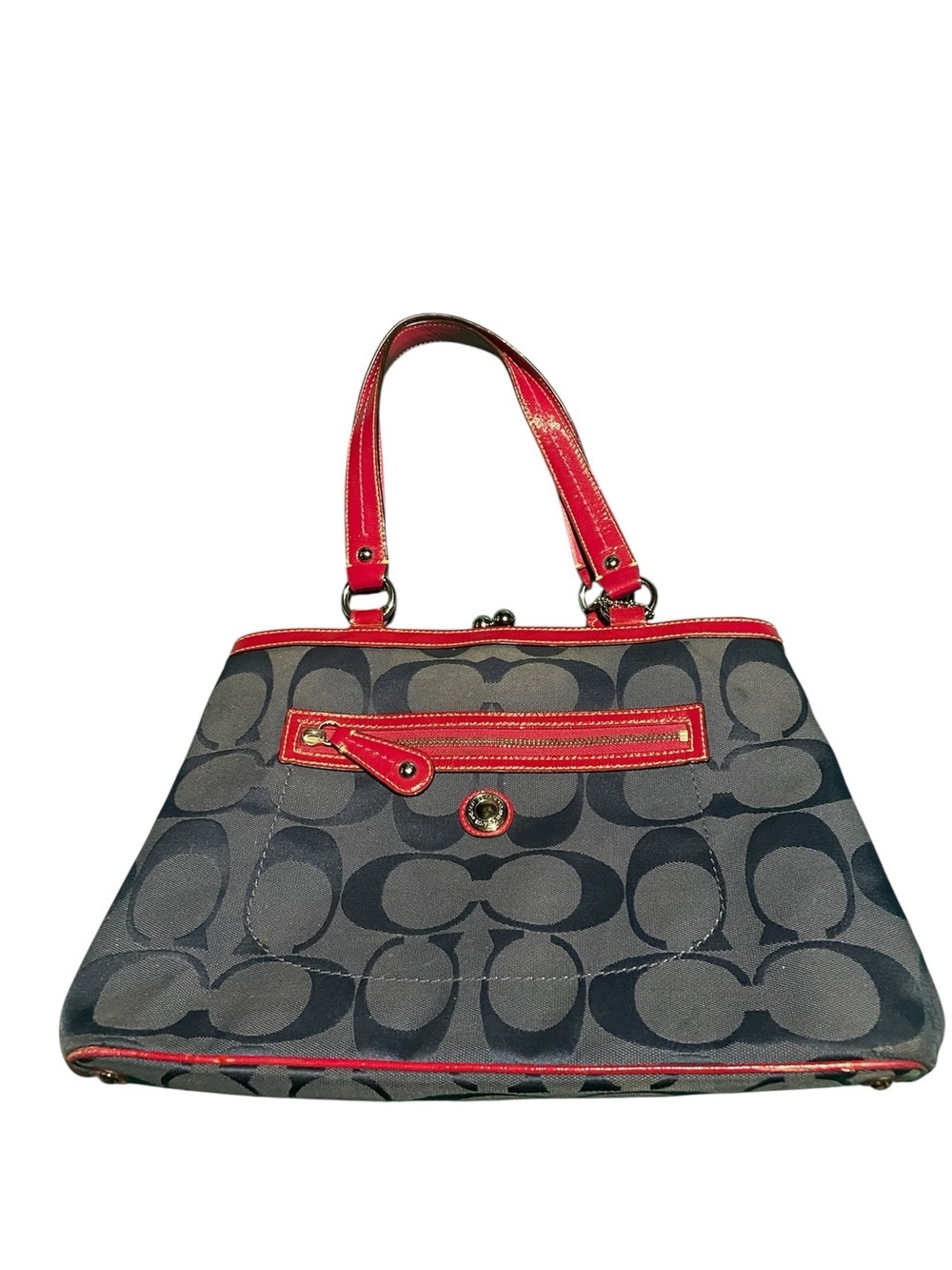 Coach signature kiss lock